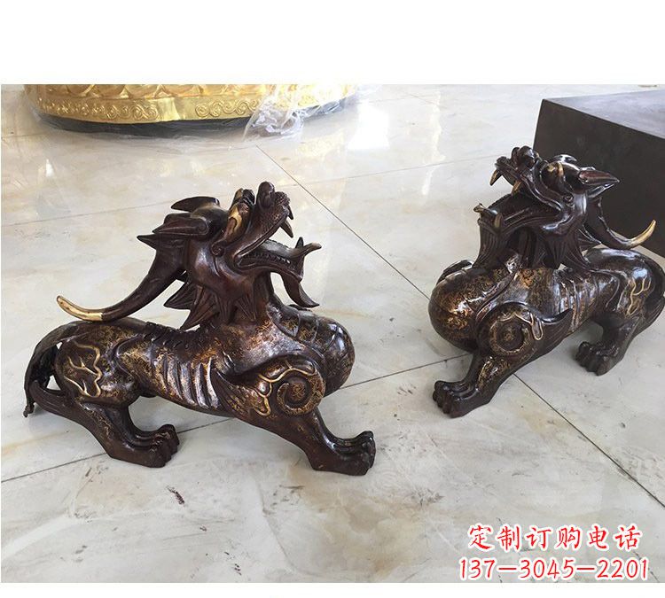 温州浙江中领雕塑:高质量貔貅铜雕像