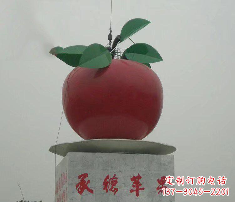 温州苹果城市玻璃钢雕塑