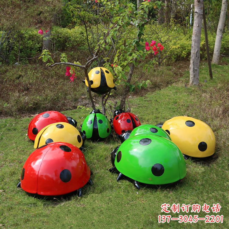 温州儿童可爱的七星瓢虫卡通雕塑
