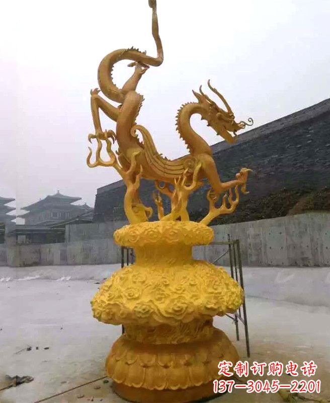 温州中领雕塑专业定制华丽的龙雕塑,集艺术设计…