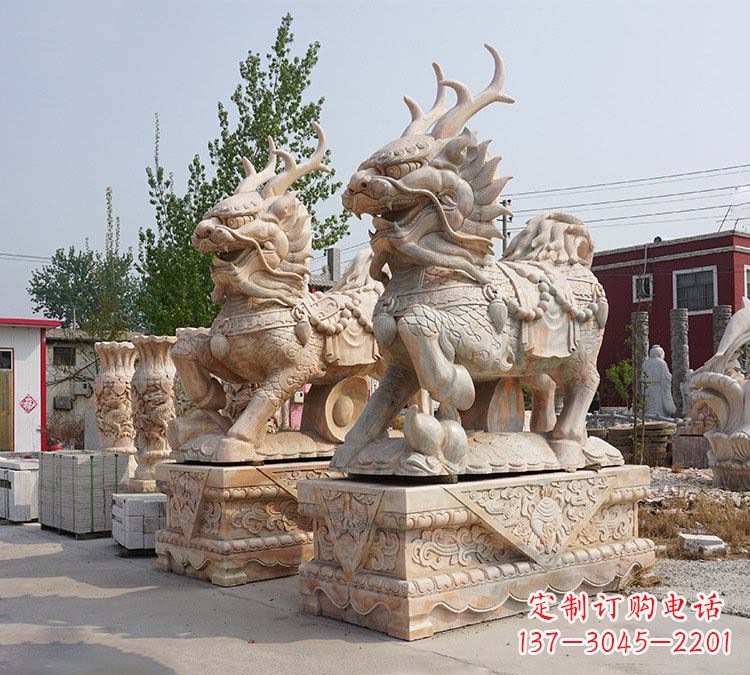 温州麒麟镇宅石雕塑,品质卓越,匠心之作
