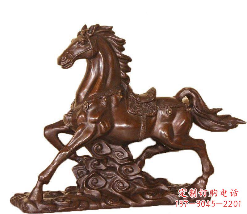 温州答案中领雕塑:精致马玻璃钢仿铜动物雕塑中…