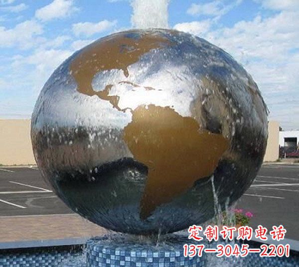 温州国际化地球喷泉雕塑