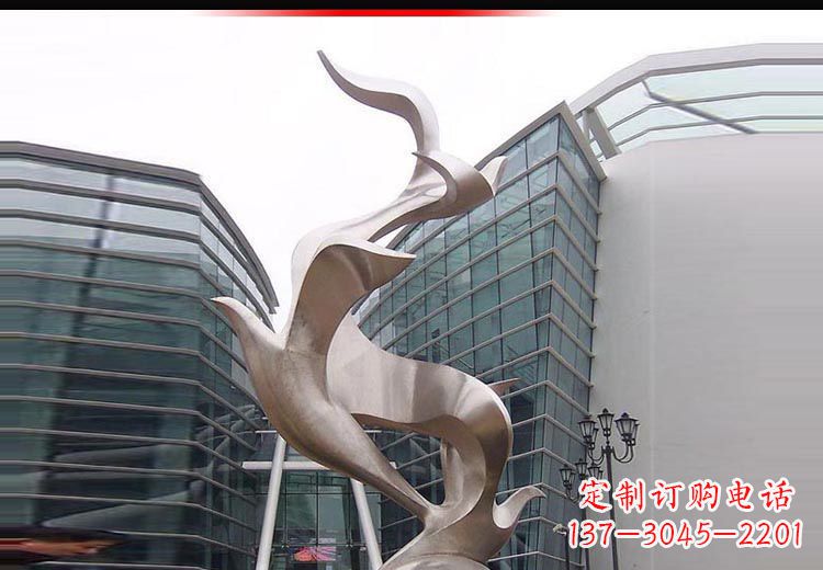 温州不锈钢雄鹰雕塑,永久定制精美景观