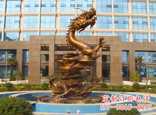 温州悠久传承高品质铜雕喷泉雕塑