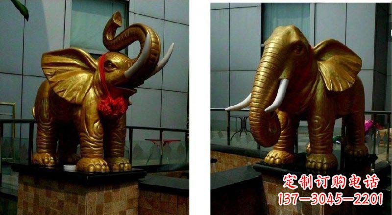 温州专业定制:大象铜雕