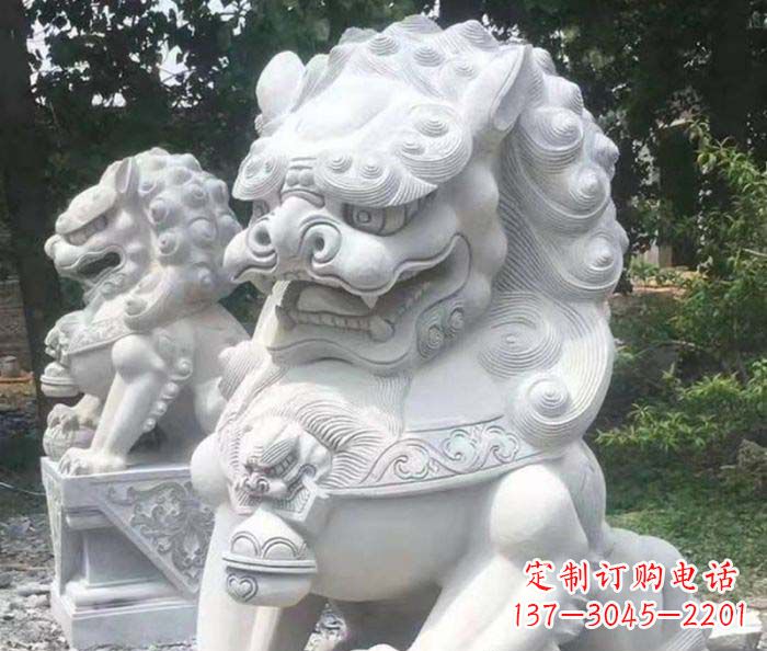 温州中领雕塑:精致石雕狮子捕捉震撼动人的气势