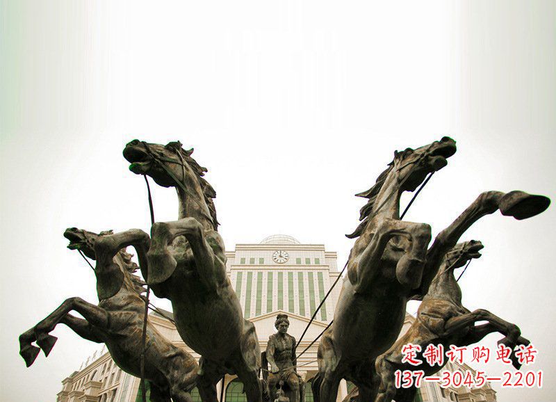 温州优雅马车雕塑,精致雕琢,点缀你的生活