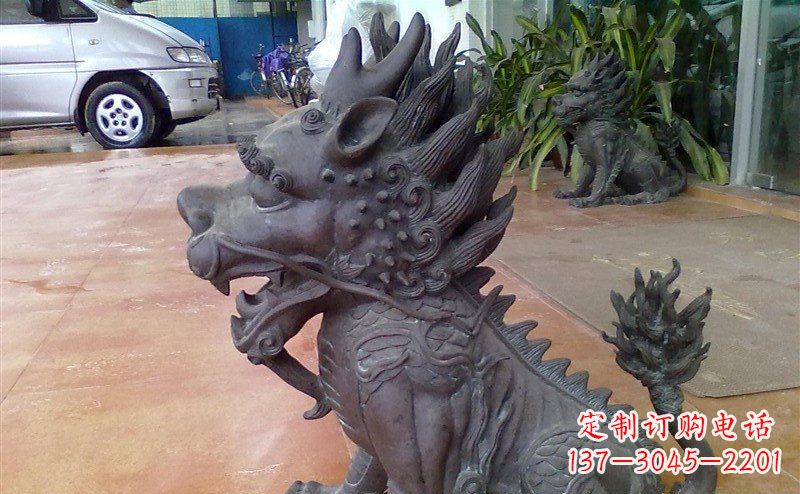温州中领雕塑:舍利子之源,麒麟铸铜神兽铜雕