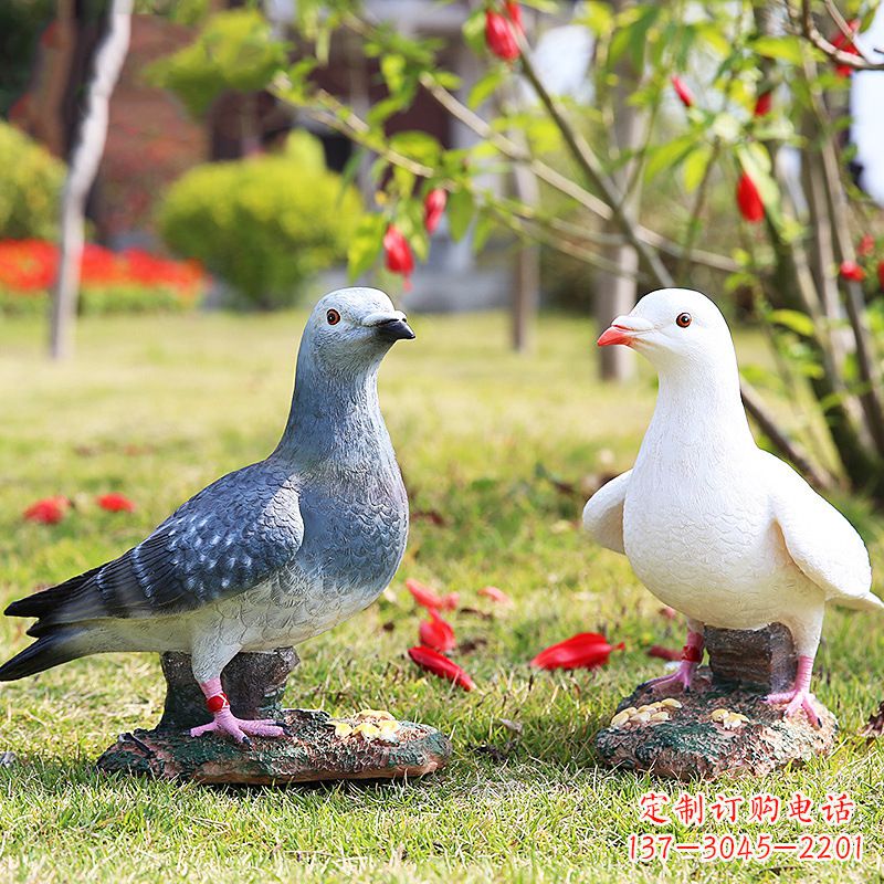 温州秦皇岛和平鸽雕塑:表达和平与友谊的象征