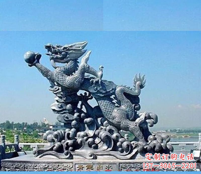 温州中领雕塑独一无二的青龙出水雕塑