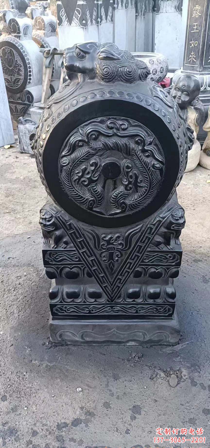 温州门墩石雕，营造青石抱鼓石之美