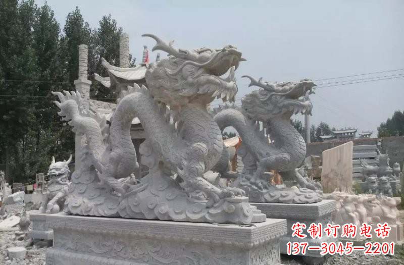 温州青石仿古龙石雕：传统工艺精美雕塑