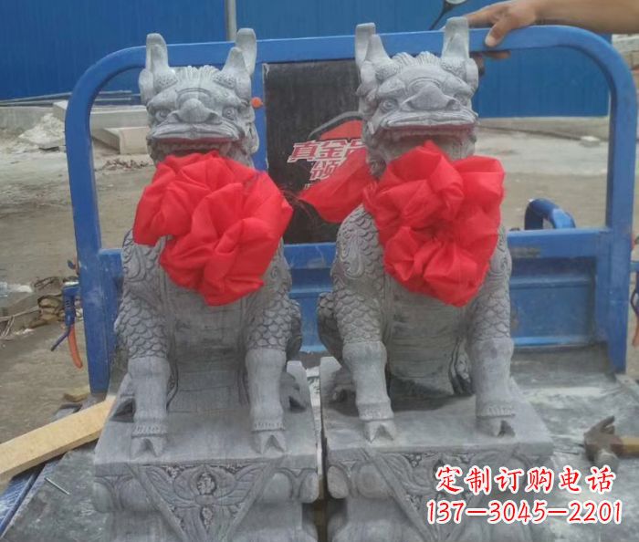 温州古典麒麟雕塑，带着神秘古典气息