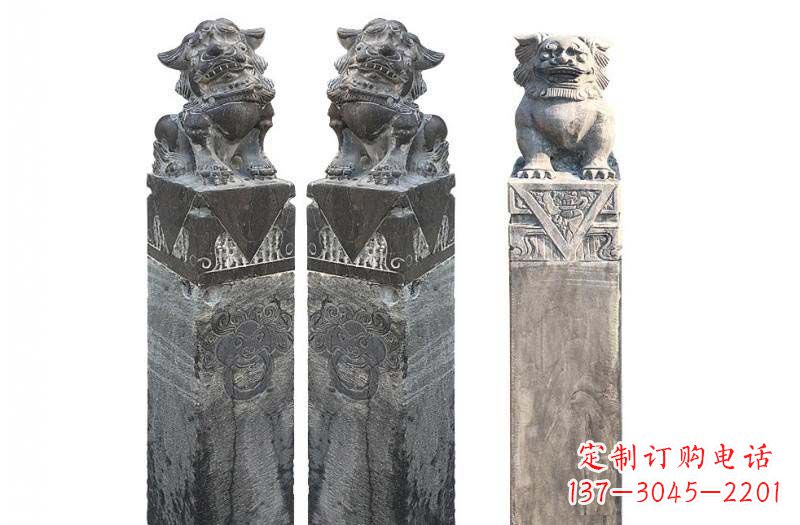 温州来自古代的精美狮子雕塑