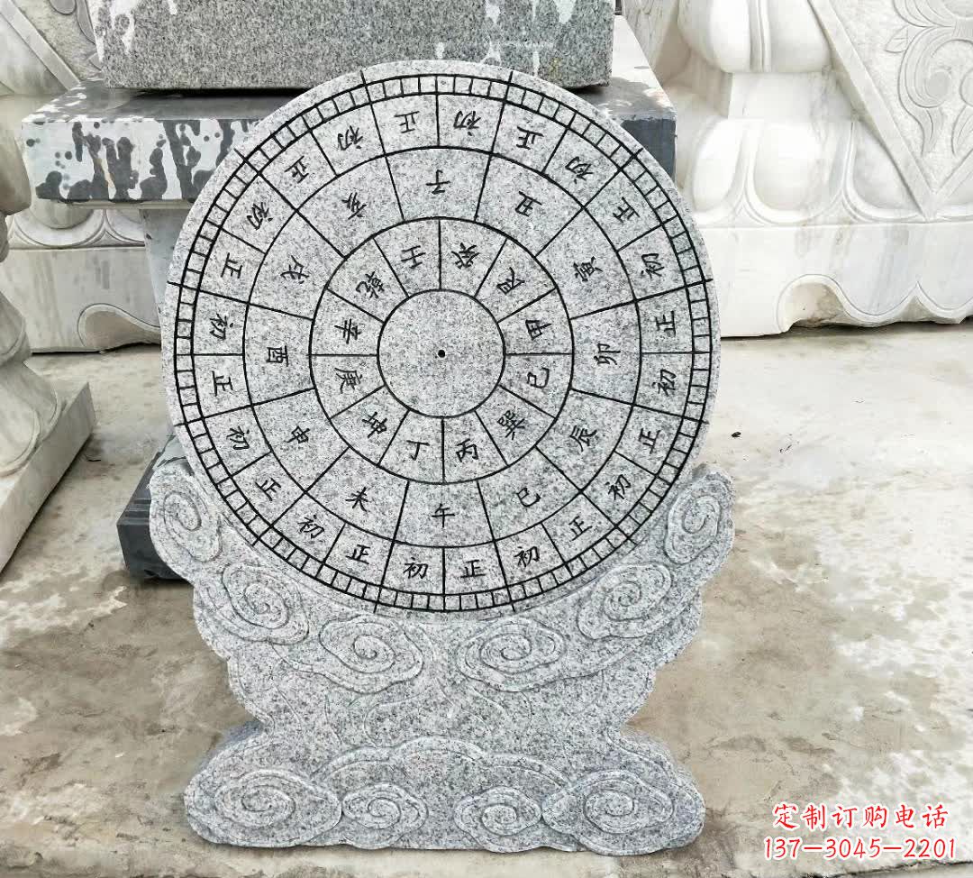 温州青石古典日晷雕塑是一种典型的中国雕塑风格…