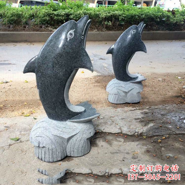温州青石海豚雕塑--精致好看与象征意义一起令人惊叹