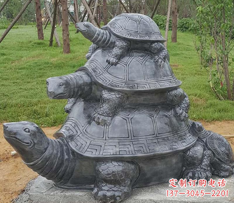 温州精美耐看的海龟母子雕塑
