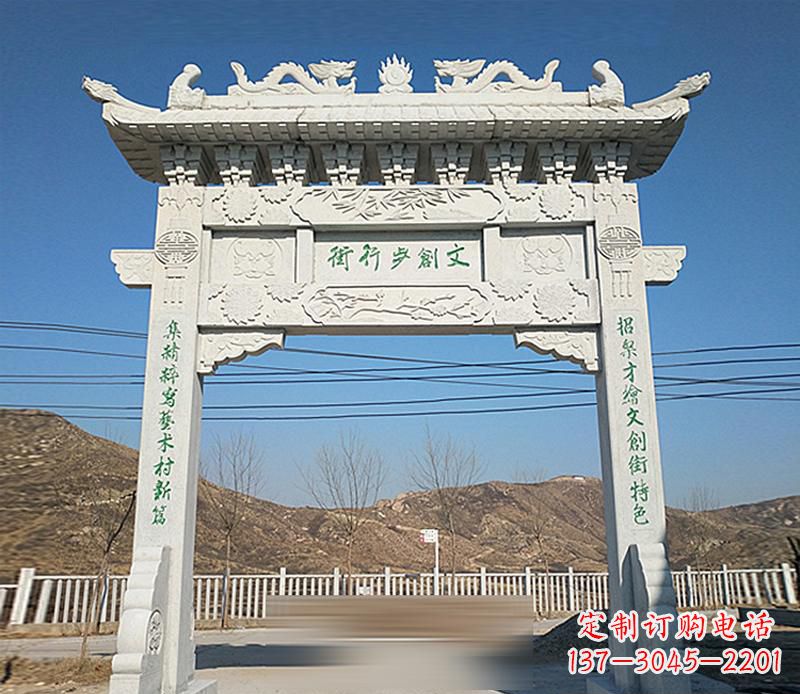 温州精良的青石牌坊雕塑