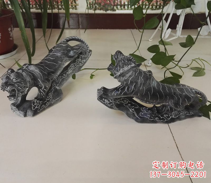 温州青石大型老虎雕塑是由中领雕塑设计制作的一…