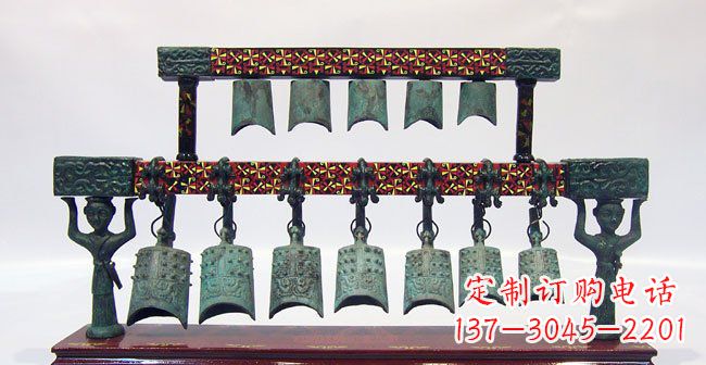 温州青铜编钟古代乐器雕塑