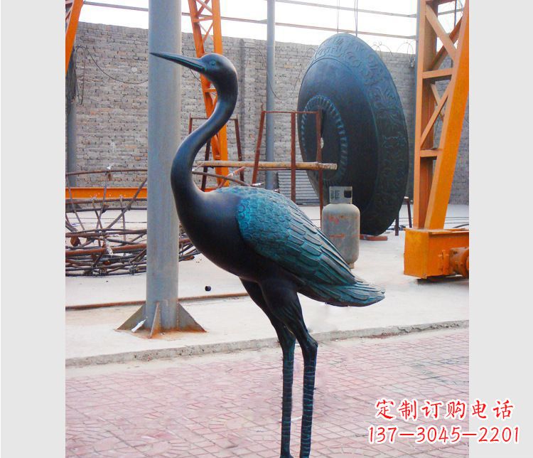 温州青铜仙鹤雕塑:展现古典和谐之美