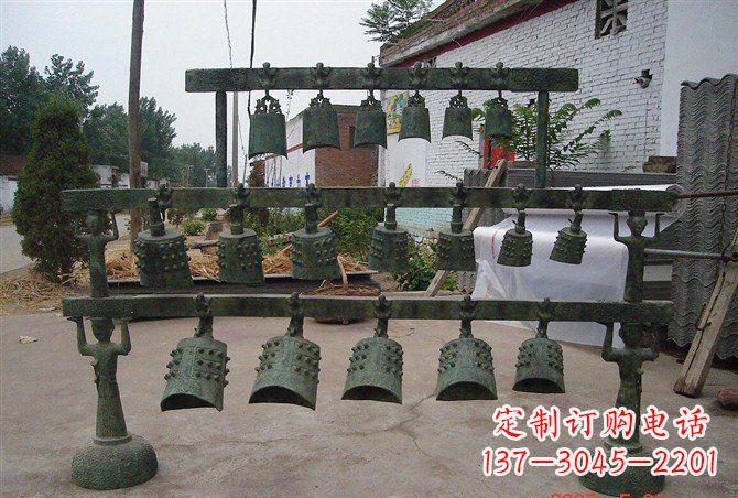 温州手工青铜编钟,给室内装饰增添仿古气息