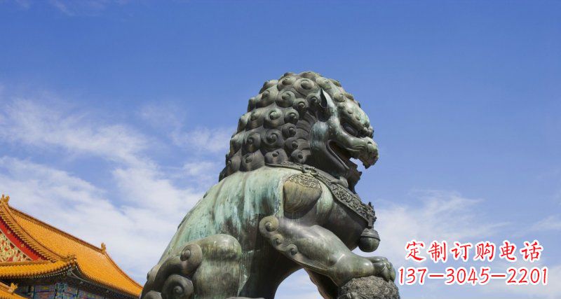 温州青铜故宫狮子雕塑--精美绝伦