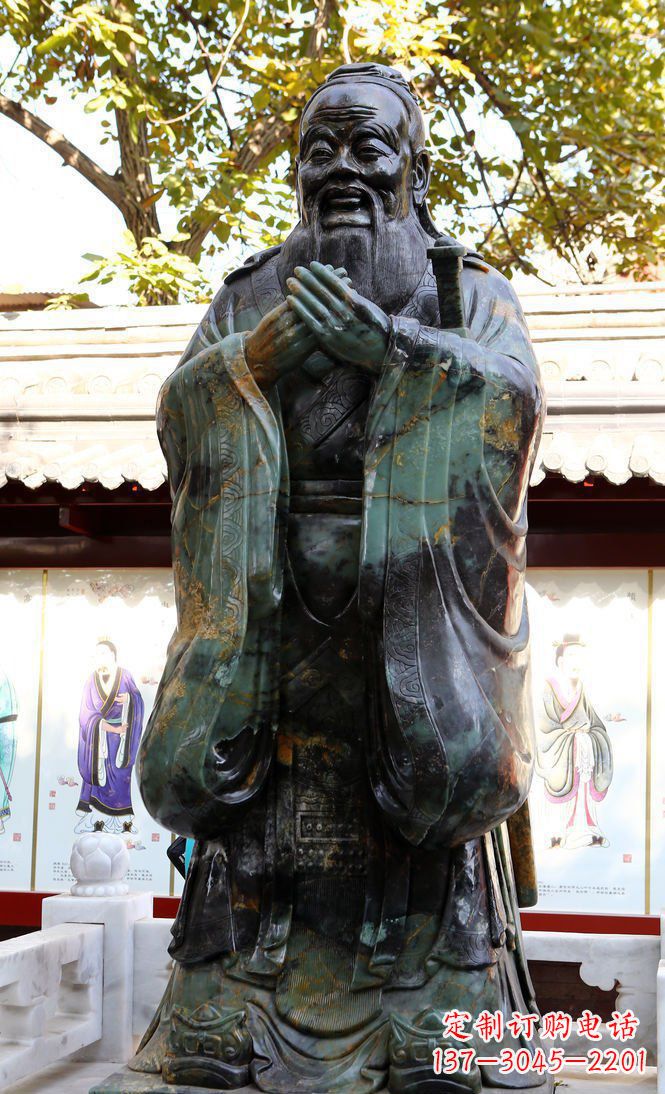 温州青铜孔子行教像，把智慧和精神传承