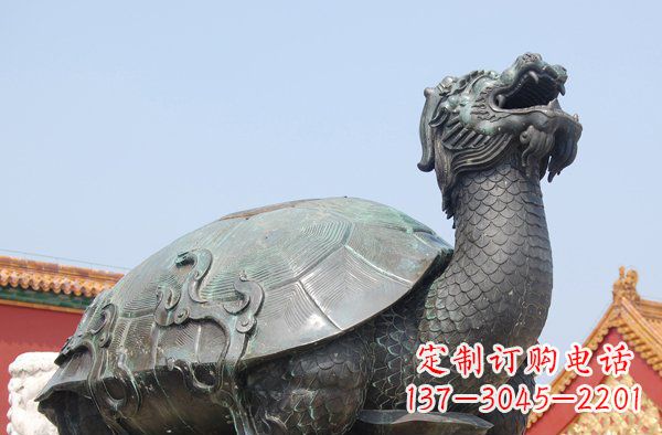 温州青铜龙雕塑,象征传统文化之美