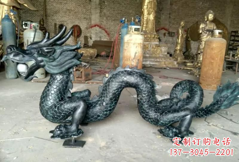 温州青铜龙戏珠专业装饰艺术雕塑