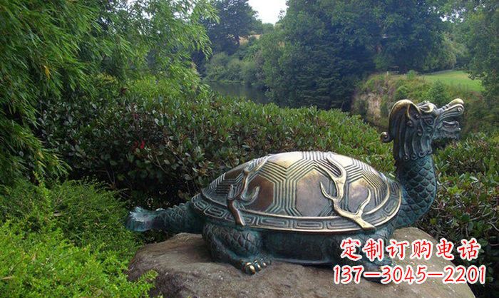 温州融合经典的青铜龙雕塑