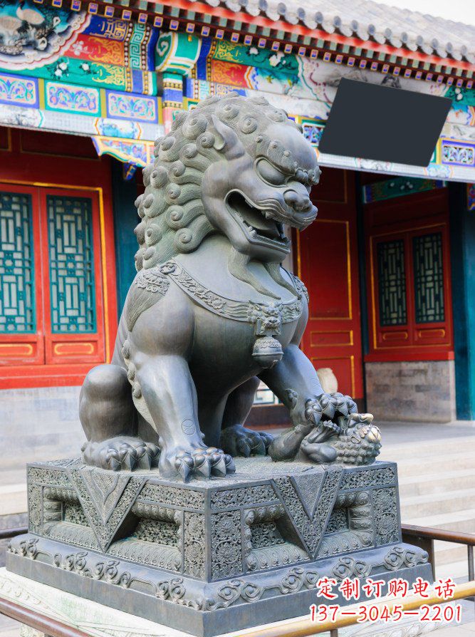 温州青铜狮子雕塑,精美北京狮雕塑