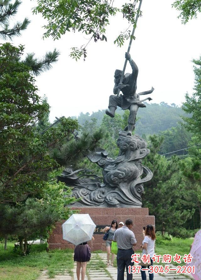 温州佛教中的传奇:青铜孙悟空雕塑