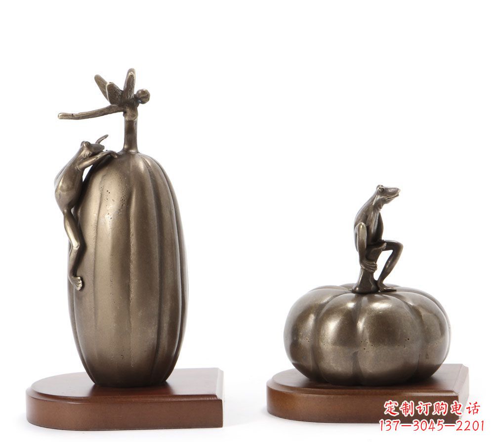 温州艺术青蛙铜雕:真实逼真可爱