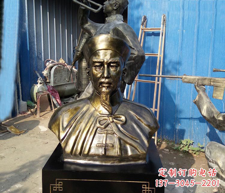 温州经典英雄,林则徐铜雕