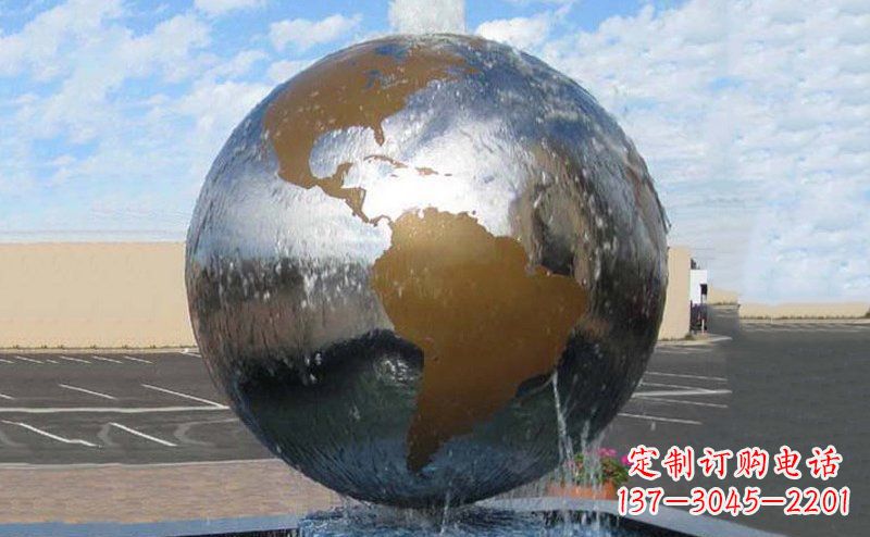 温州精细不锈钢地球雕塑,让您的家居更有文艺范