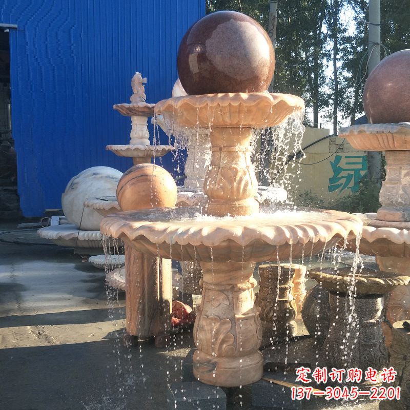 温州曲阳风水球雕塑,营造财运亨通的好运符