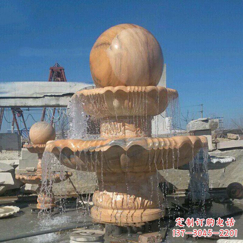 温州曲阳石雕风水球喷泉:给你家的空间带来最好的祝福