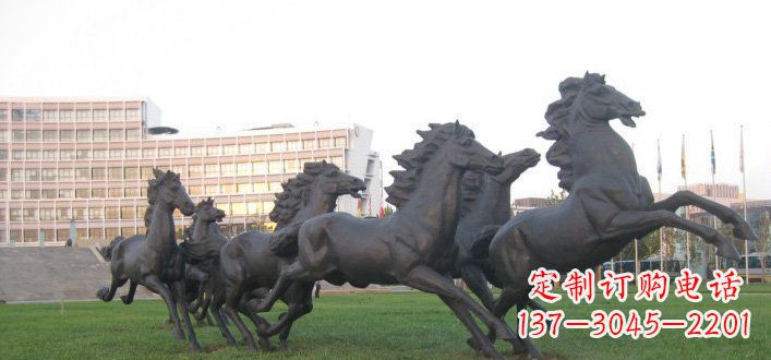 温州群马公园动物铜雕,让艺术描绘你的故事