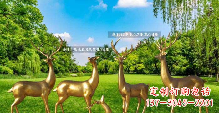 温州美轮美奂的鹿雕塑,是铜雕工艺在古典雕塑艺…