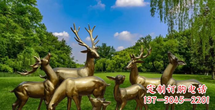 温州群雄逐鹿,高贵精美的鹿雕塑