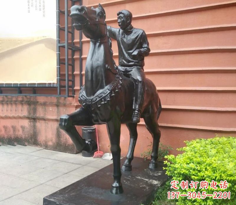 温州独一无二的骑马雕塑
