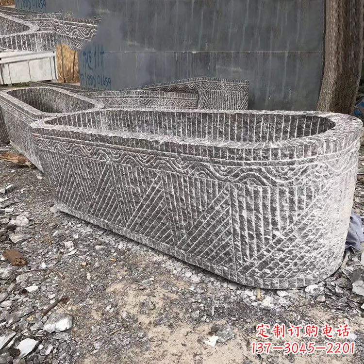 温州起点雕刻•手工老石槽雕塑