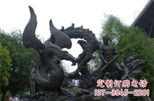 温州赛龙舟铜雕,青史留驰名!