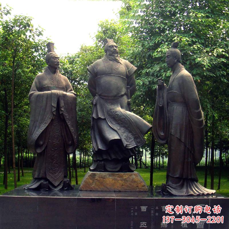 温州精美曹丕雕塑,彰显伟绩!