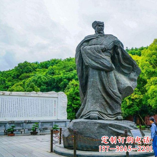 温州汇聚历史荣光——中领雕塑诸葛亮雕塑