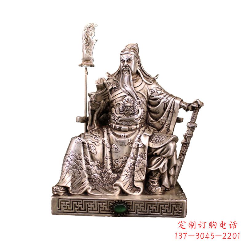 温州体现英雄风范的关公雕塑
