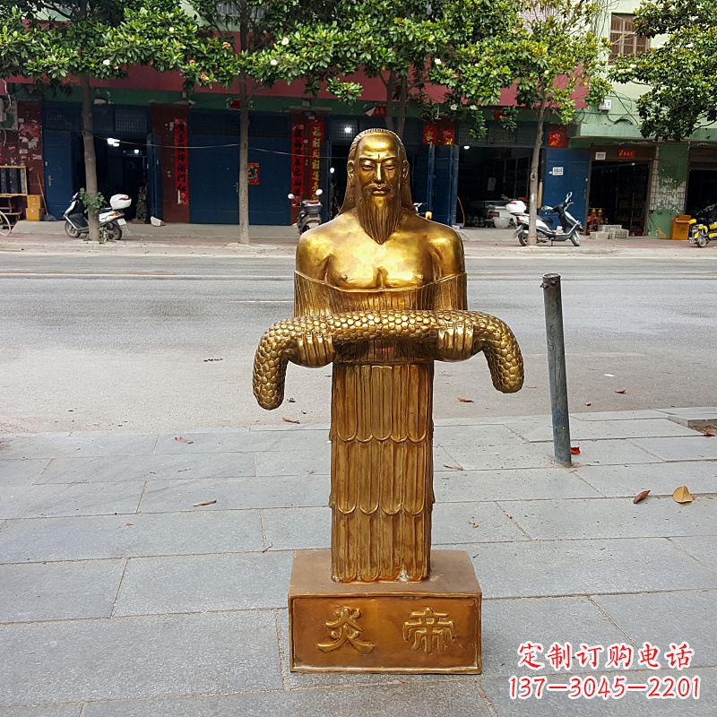 温州昆仑山神农雕塑像,传承古老艺术