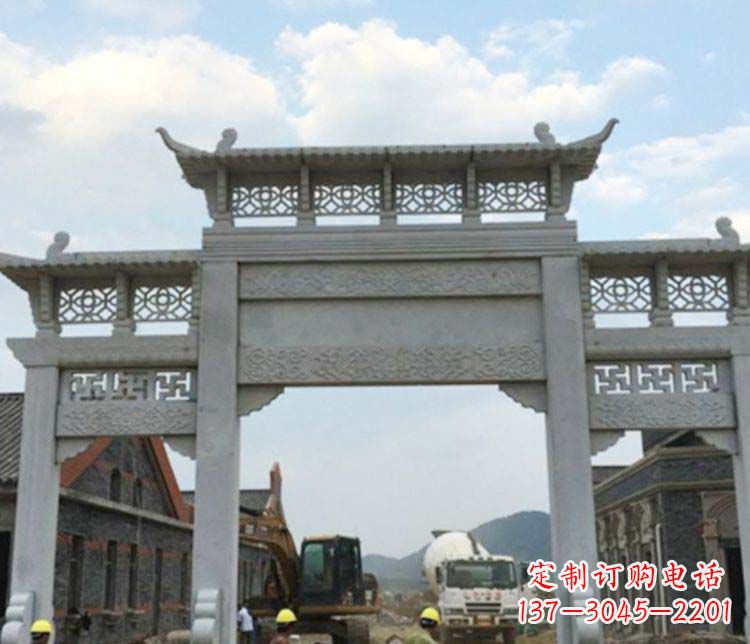 温州牌坊大理石石雕:显露美丽的古典风情